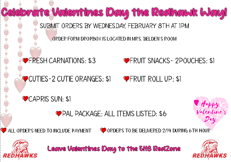 Celebrate Valentines Day the Redhawk Way!
